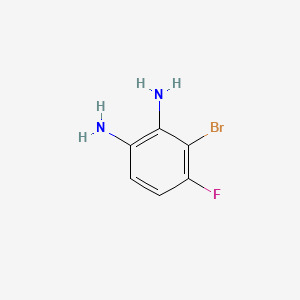 molecular formula C6H6BrFN2 B577462 3-Bromo-4-fluorobenzene-1,2-diamine CAS No. 1257535-06-0