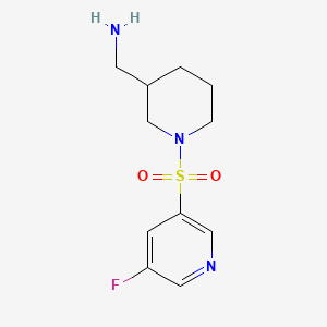 (1-(5-Fluoropyridin-3-ylsulfonyl)piperidin-3-yl)methanamine