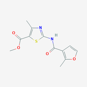 molecular formula C12H12N2O4S B5774717 methyl 4-methyl-2-{[(2-methyl-3-furyl)carbonyl]amino}-1,3-thiazole-5-carboxylate 