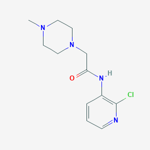 molecular formula C12H17ClN4O B5774749 N-(2-chloropyridin-3-yl)-2-(4-methylpiperazin-1-yl)acetamide 