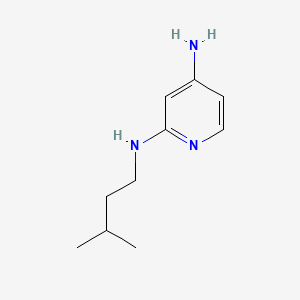 molecular formula C10H17N3 B577476 N2-isopentylpyridine-2,4-diamine CAS No. 1250852-13-1