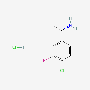 (S)-1-(4-chloro-3-fluorophenyl)ethanamine hydrochloride