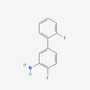 molecular formula C12H9F2N B577486 2',4-Difluoro-[1,1'-biphenyl]-3-amine CAS No. 1214381-88-0