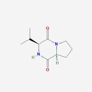 molecular formula C10H16N2O2 B057749 cyclo(L-Pro-L-Val) CAS No. 2854-40-2