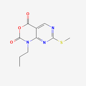 molecular formula C10H11N3O3S B577491 7-(Methylthio)-1-propyl-1H-pyrimido[4,5-D][1,3]oxazine-2,4-dione CAS No. 1253789-69-3