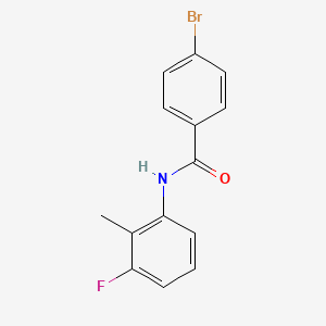 4-bromo-N-(3-fluoro-2-methylphenyl)benzamide