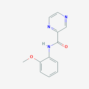 molecular formula C12H11N3O2 B5775000 N-(2-methoxyphenyl)pyrazine-2-carboxamide 