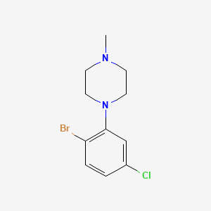 1-(2-Bromo-5-chlorophenyl)-4-methylpiperazine