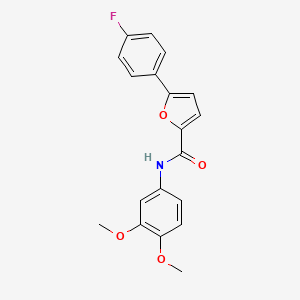molecular formula C19H16FNO4 B5775146 N-(3,4-dimethoxyphenyl)-5-(4-fluorophenyl)furan-2-carboxamide 