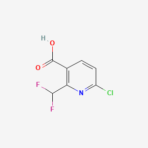 6-Chloro-2-(difluoromethyl)nicotinic acid