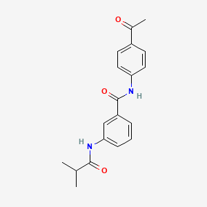 molecular formula C19H20N2O3 B5775188 N-(4-ACETYLPHENYL)-3-(2-METHYLPROPANAMIDO)BENZAMIDE 