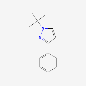 molecular formula C13H16N2 B577521 1-tert-butyl-3-phenyl-1H-pyrazole CAS No. 1269293-29-9
