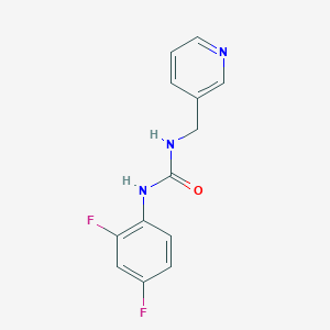 molecular formula C13H11F2N3O B5775217 N-(2,4-DIFLUOROPHENYL)-N'-(3-PYRIDYLMETHYL)UREA 