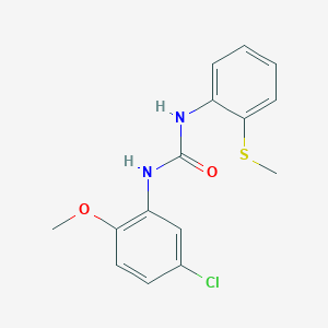 molecular formula C15H15ClN2O2S B5775239 N-(5-CHLORO-2-METHOXYPHENYL)-N'-[2-(METHYLSULFANYL)PHENYL]UREA 