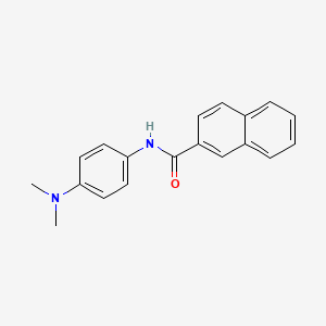 molecular formula C19H18N2O B5775375 N-[4-(dimethylamino)phenyl]naphthalene-2-carboxamide 