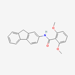 molecular formula C22H19NO3 B5775397 N-(9H-fluoren-2-yl)-2,6-dimethoxybenzamide 