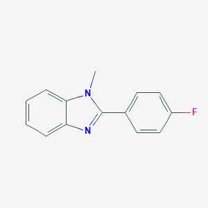 molecular formula C14H11FN2 B057754 2-(4-氟苯基)-1-甲基苯并咪唑 CAS No. 724-59-4