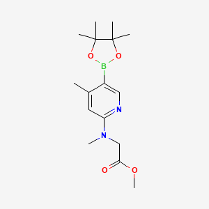 Methyl 2-(methyl(4-methyl-5-(4,4,5,5-tetramethyl-1,3,2-dioxaborolan-2-yl)pyridin-2-yl)amino)acetate