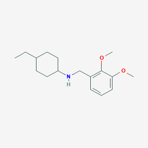 molecular formula C17H27NO2 B5775537 N-[(2,3-dimethoxyphenyl)methyl]-4-ethylcyclohexan-1-amine 