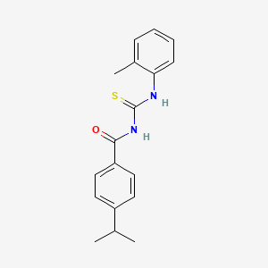 molecular formula C18H20N2OS B5775571 N-[(2-methylphenyl)carbamothioyl]-4-propan-2-ylbenzamide 