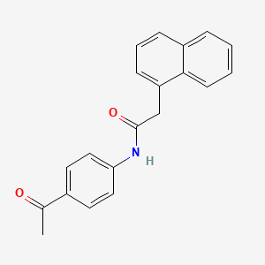 molecular formula C20H17NO2 B5775578 N-(4-acetylphenyl)-2-(naphthalen-1-yl)acetamide 