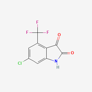 6-Chloro-4-(trifluoromethyl)indoline-2,3-dione