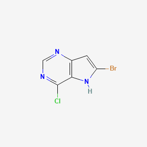 6-Bromo-4-chloro-5H-pyrrolo[3,2-d]pyrimidine