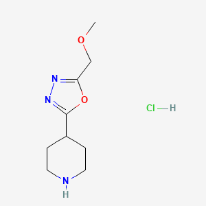 4-(5-Methoxymethyl-[1,3,4]oxadiazol-2-YL)-piperidine hydrochloride
