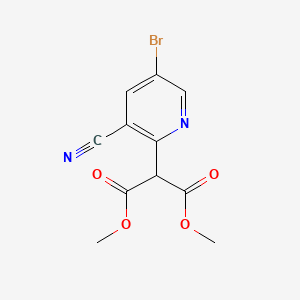 1,3-Dimethyl 2-(5-bromo-3-cyanopyridin-2-yl)propanedioate