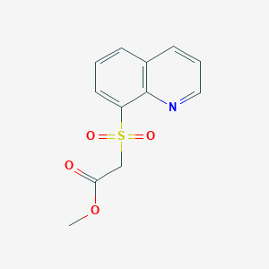 molecular formula C12H11NO4S B5775713 Methyl (quinolin-8-ylsulfonyl)acetate 