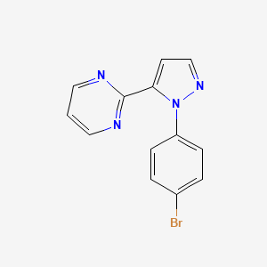 2-(1-(4-bromophenyl)-1H-pyrazol-5-yl)pyrimidine