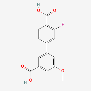3'-Fluoro-5-methoxy-[1,1'-biphenyl]-3,4'-dicarboxylic acid