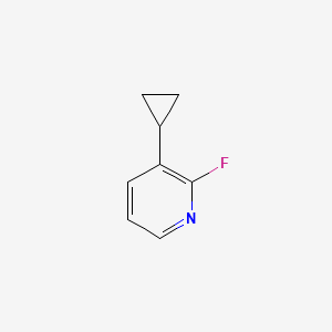 molecular formula C8H8FN B577588 3-Cyclopropyl-2-fluoropyridine CAS No. 1227177-68-5