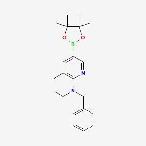 n-Benzyl-n-ethyl-3-methyl-5-(4,4,5,5-tetramethyl-1,3,2-dioxaborolan-2-yl)pyridin-2-amine