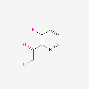 molecular formula C7H5ClFNO B577592 2-Chloro-1-(3-fluoropyridin-2-yl)ethanone CAS No. 1357946-75-8