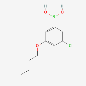 molecular formula C10H14BClO3 B577595 (3-Butoxy-5-chlorophenyl)boronic acid CAS No. 1256345-75-1