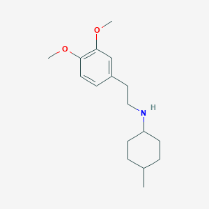molecular formula C17H27NO2 B5775957 N-[2-(3,4-dimethoxyphenyl)ethyl]-4-methylcyclohexan-1-amine 