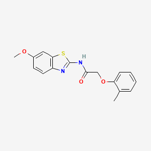molecular formula C17H16N2O3S B5775965 N-(6-methoxybenzo[d]thiazol-2-yl)-2-(o-tolyloxy)acetamide 