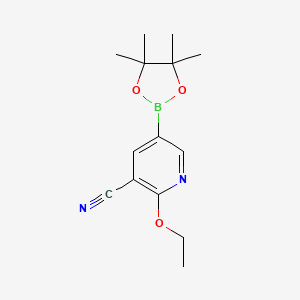 2-Ethoxy-5-(4,4,5,5-tetramethyl-1,3,2-dioxaborolan-2-YL)nicotinonitrile
