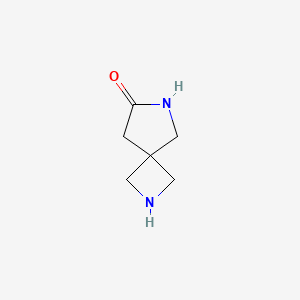 molecular formula C6H10N2O B577600 2,6-Diazaspiro[3.4]octan-7-one CAS No. 1211515-65-9