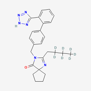 molecular formula C25H28N6O B577601 Irbesartan-d7 CAS No. 1329496-43-6