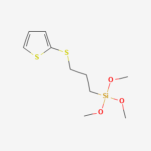 molecular formula C10H18O3S2Si B577620 2-(3-Trimethoxysilylpropylthio)thiophene CAS No. 1364140-50-0