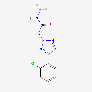 molecular formula C9H9ClN6O B5776219 2-[5-(2-chlorophenyl)tetrazol-2-yl]acetohydrazide 