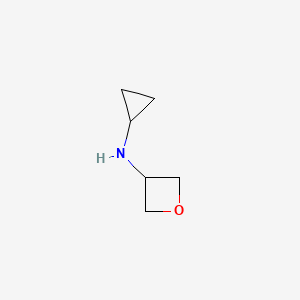 molecular formula C6H11NO B577622 N-Cyclopropyloxetan-3-amine CAS No. 1340518-89-9
