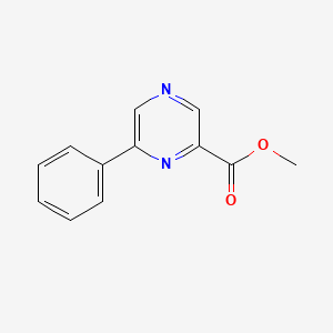 molecular formula C12H10N2O2 B577628 Methyl 6-phenylpyrazine-2-carboxylate CAS No. 13534-79-7