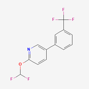 2-(Difluoromethoxy)-5-(3-(trifluoromethyl)phenyl)pyridine