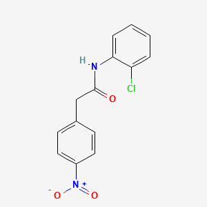 molecular formula C14H11ClN2O3 B5776427 N-(2-chlorophenyl)-2-(4-nitrophenyl)acetamide 