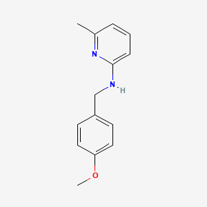 molecular formula C14H16N2O B5776434 N-[(4-methoxyphenyl)methyl]-6-methylpyridin-2-amine 