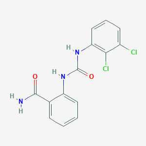 molecular formula C14H11Cl2N3O2 B5776475 2-{[(2,3-dichlorophenyl)carbamoyl]amino}benzamide CAS No. 666838-09-1