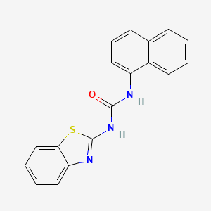 molecular formula C18H13N3OS B5776500 N-(1,3-BENZOTHIAZOL-2-YL)-N'-(1-NAPHTHYL)UREA CAS No. 26135-13-7